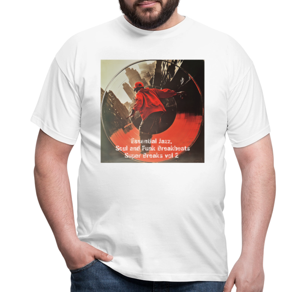 Super Breaks vol 2, T-shirt herr - vit