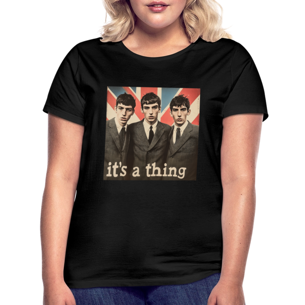 British, Bold & Unapologetic, T-shirt dam - svart