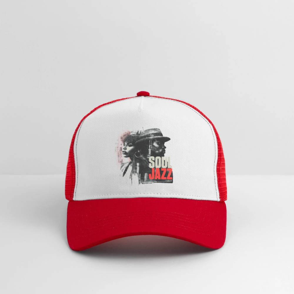 Soul Jazz Experience, Trucker Cap - vit/röd