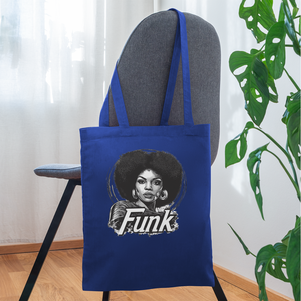 Funk Queen: Power in Motion, (transparent bakgrund) TygvÀska - kungsblÄ