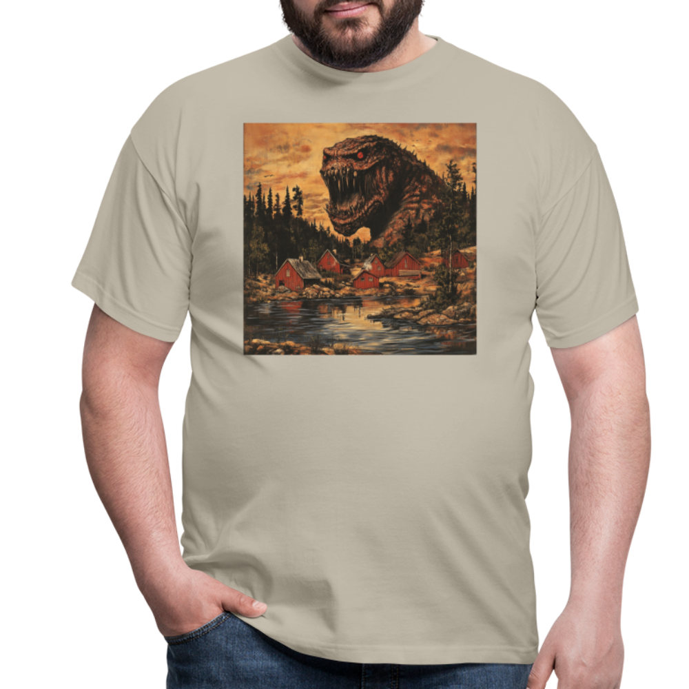 När Draken Vaknade vid Siljan, T-shirt herr - sandbeige