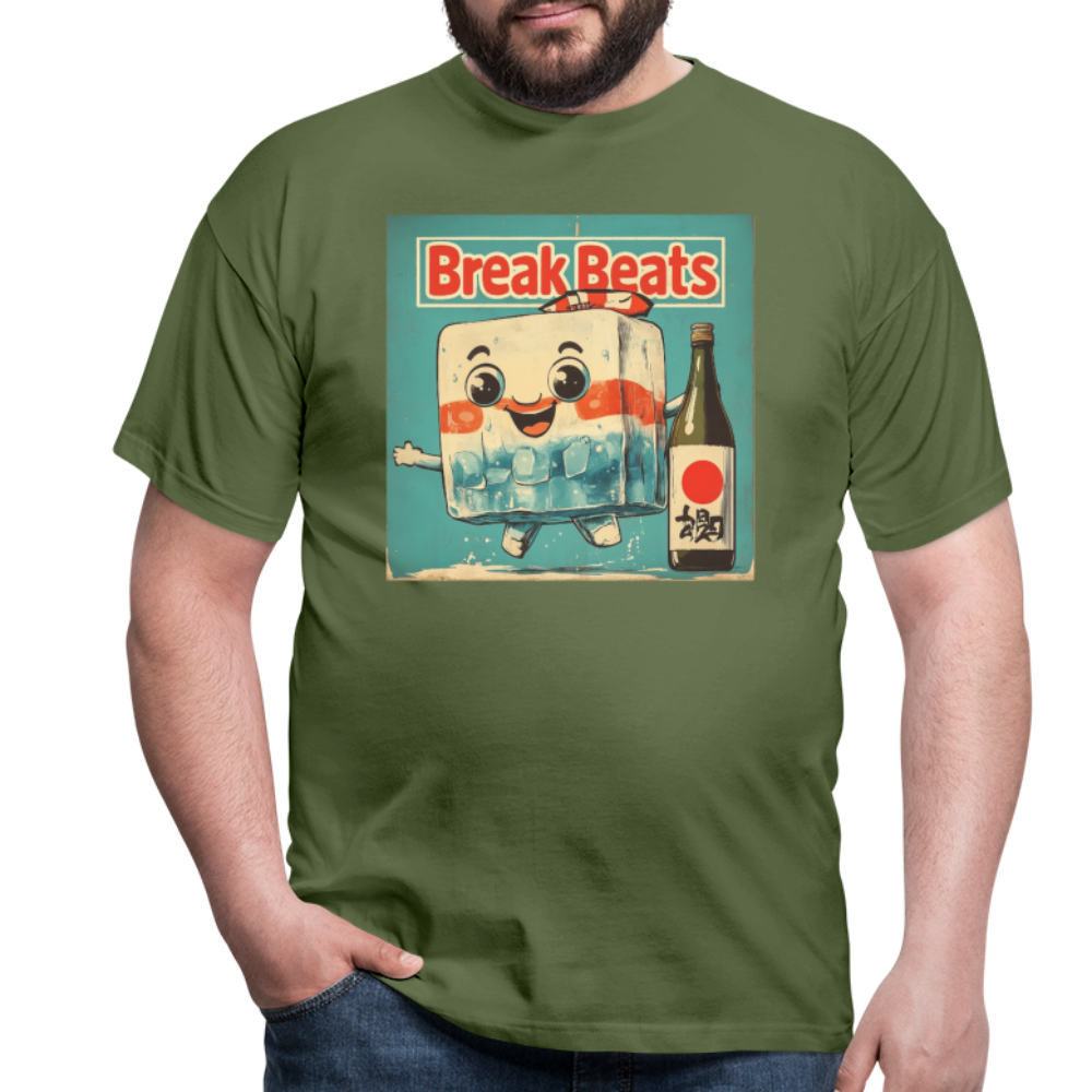 Nippon Break Beats, T-shirt herr - Militärgrön