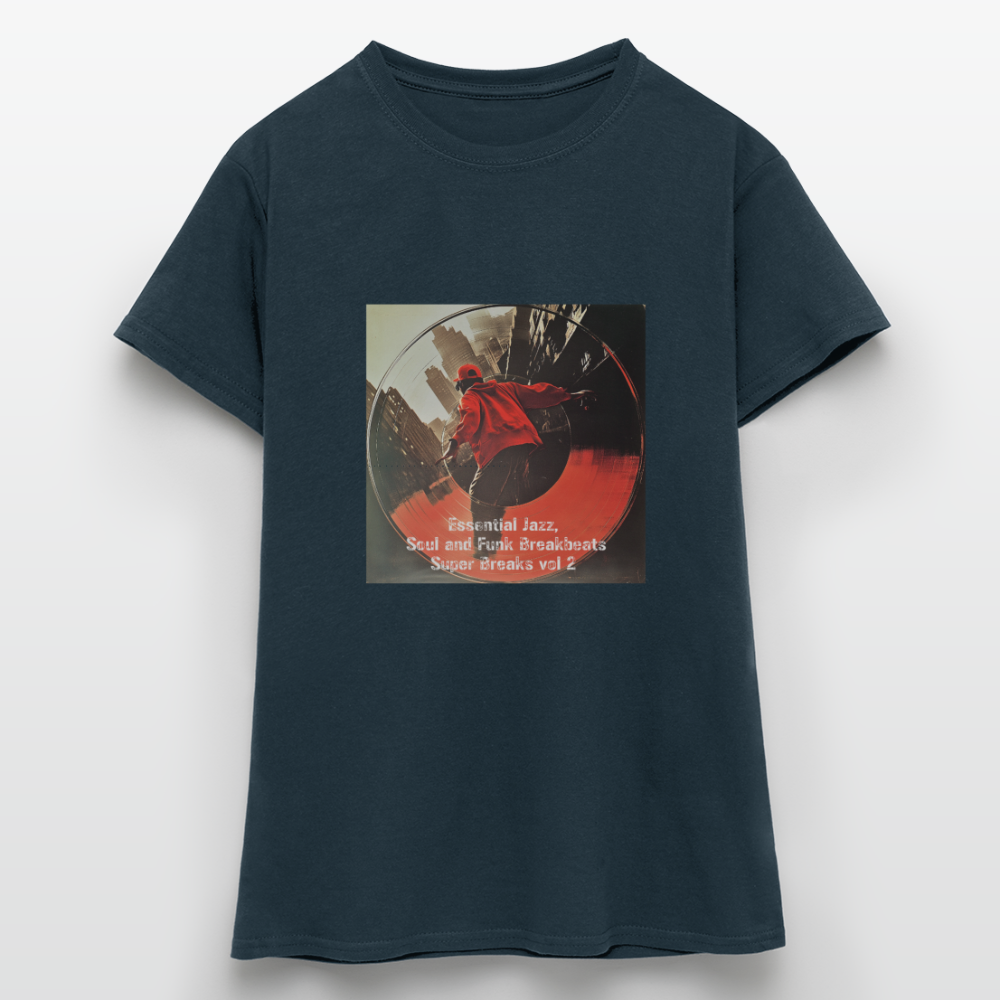 Super Breaks vol 2, T-shirt dam - marinblå