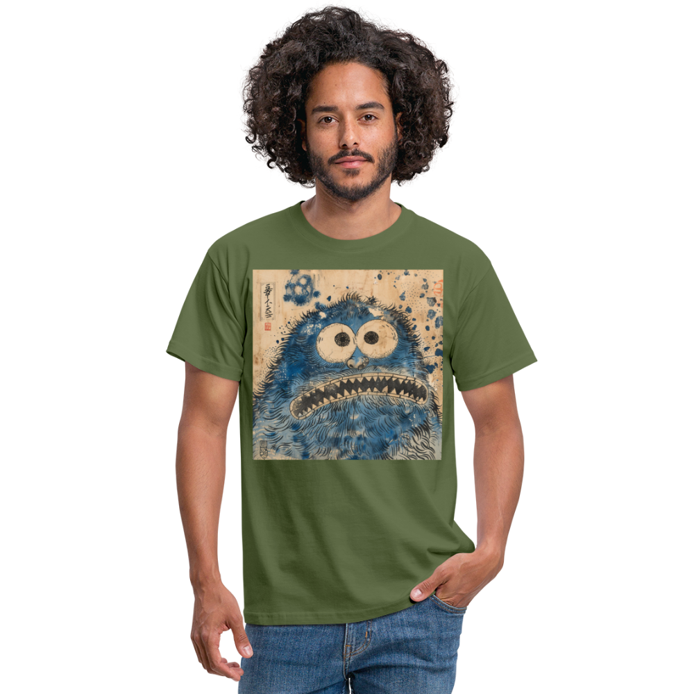 Uramiko ramlar i floden, T-shirt herr - Militärgrön