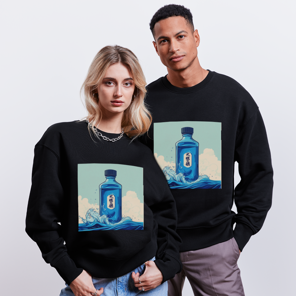I Blått och Tystnad, Ekologisk oversizetröja RADDER unisex från Stanley/Stella - svart