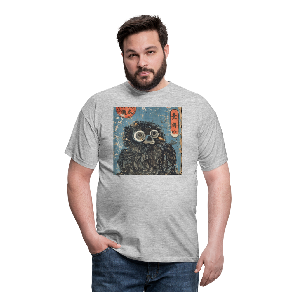 Denimiko, T-shirt herr - gråmelerad