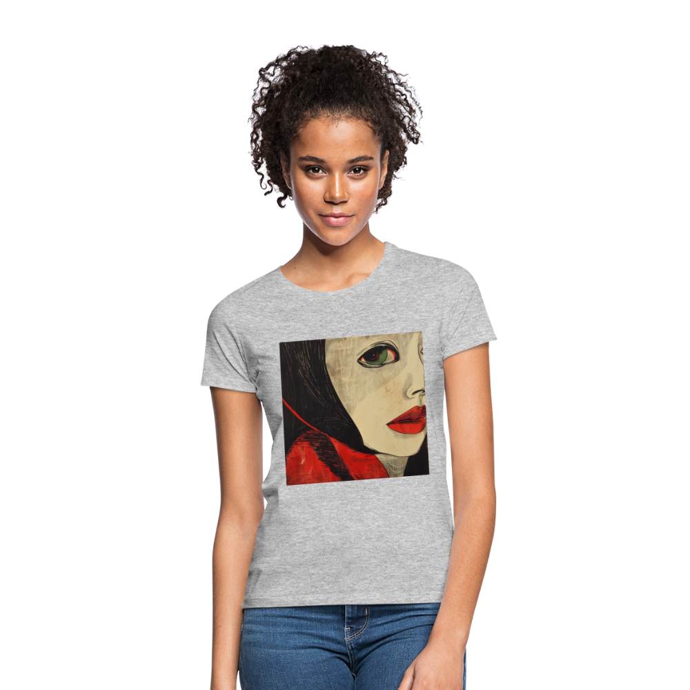 Fiskarfruns öga, T-shirt dam - gråmelerad