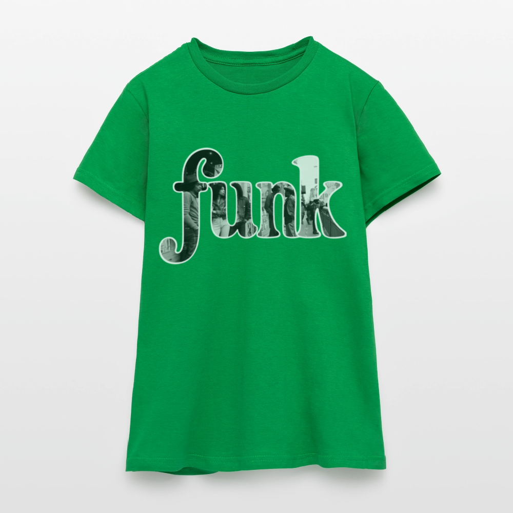 Funk Vibes, T-shirt dam - kellygrön
