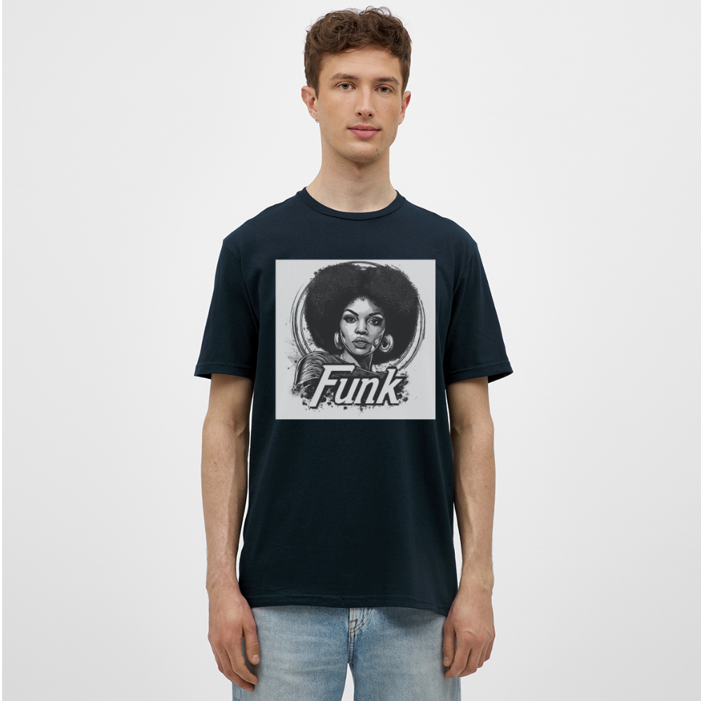 Funk Queen: Power in Motion, T-shirt herr - marinblå