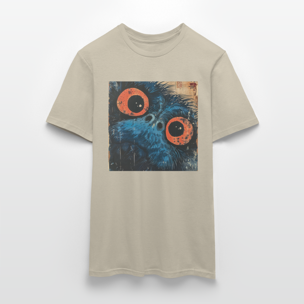 Den blå vännen, T-shirt herr - sandbeige