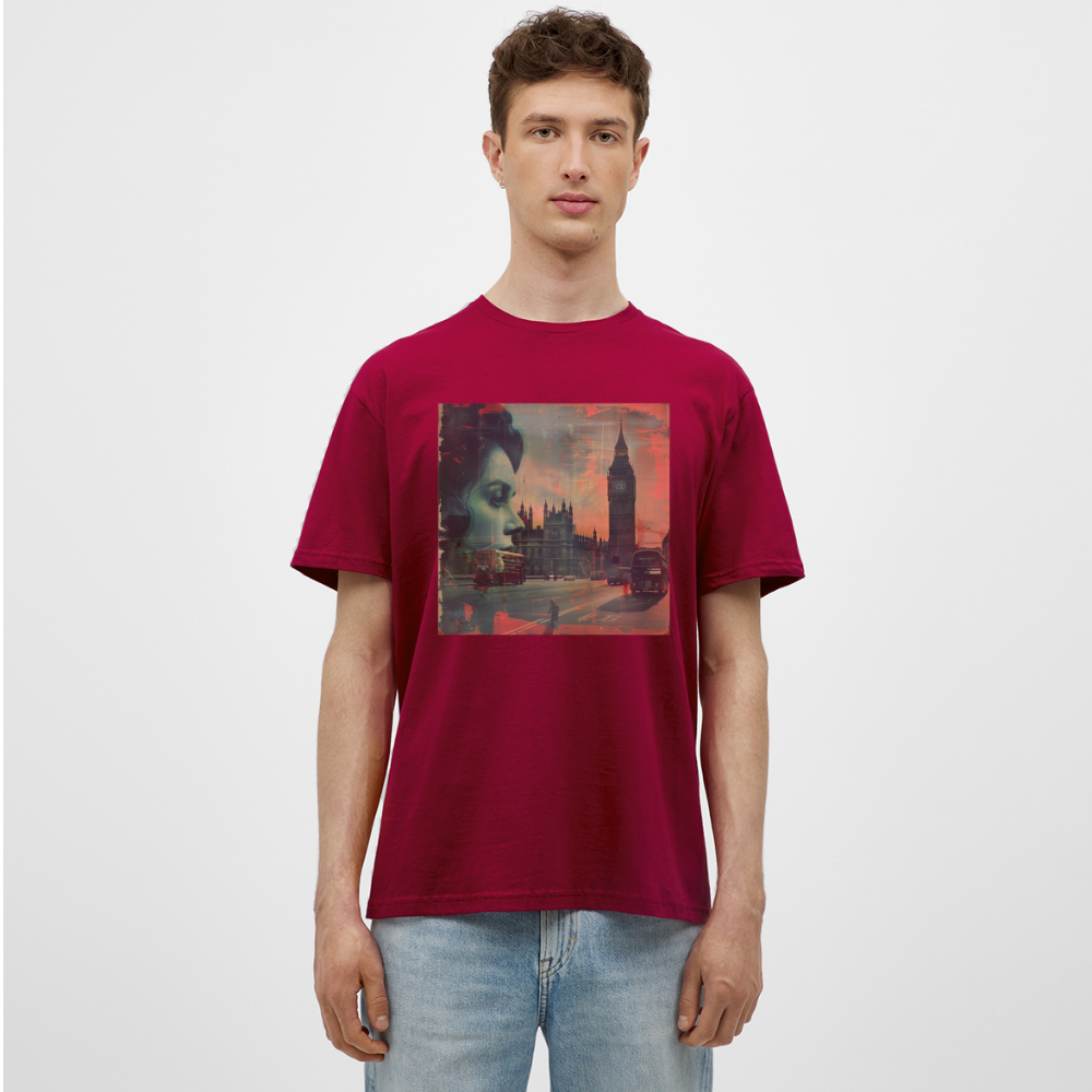 The Beat of London, T-shirt herr - tegelröd