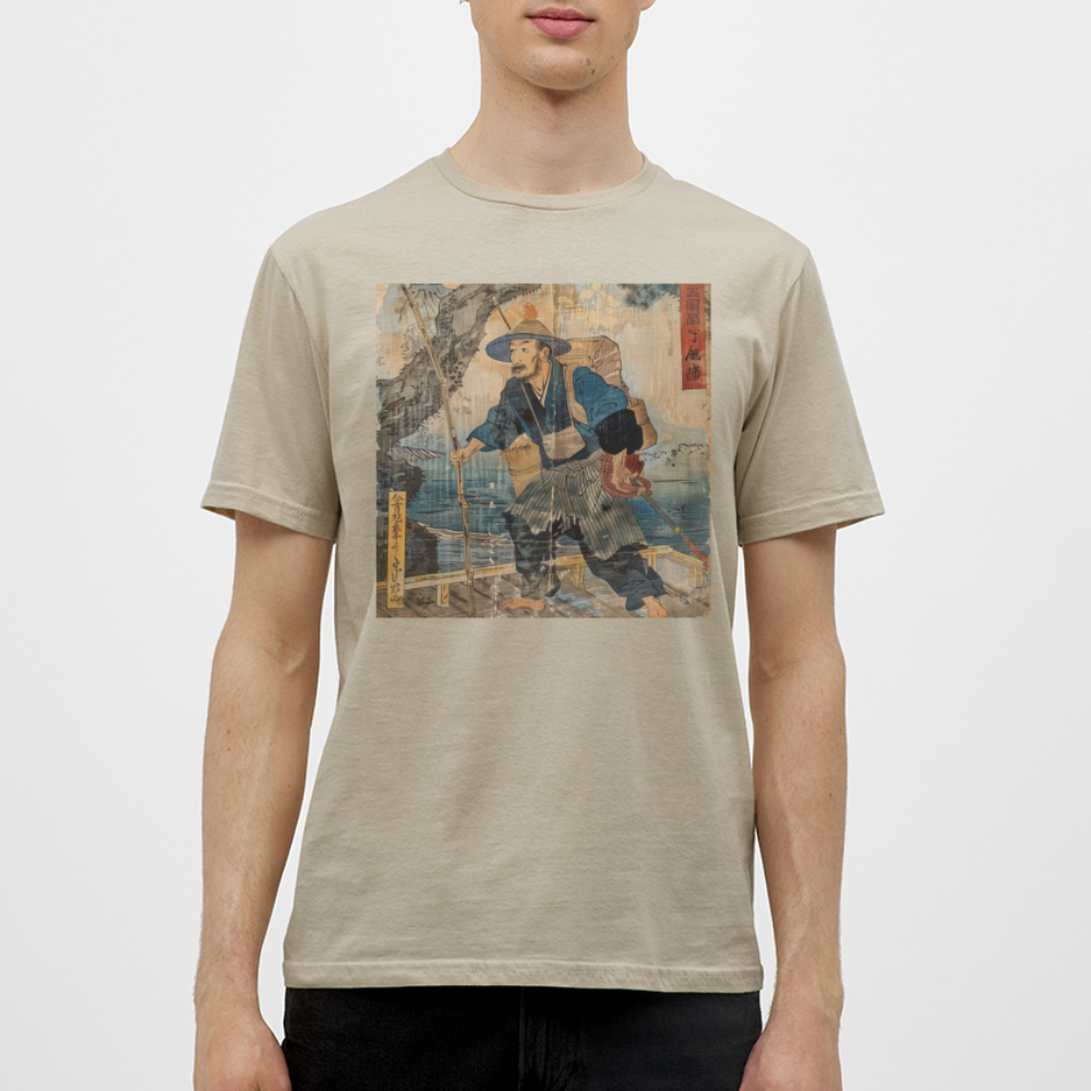 Fiskaren som bytte karriär, T-shirt herr - sandbeige