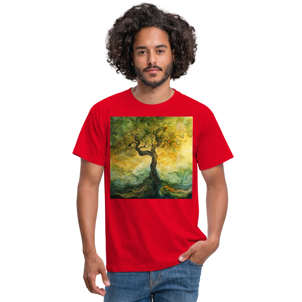 Trädets visdom, T-shirt herr - röd