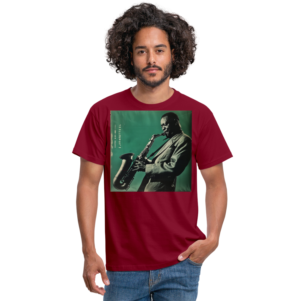 Nattens Toner i New York, T-shirt herr - tegelröd