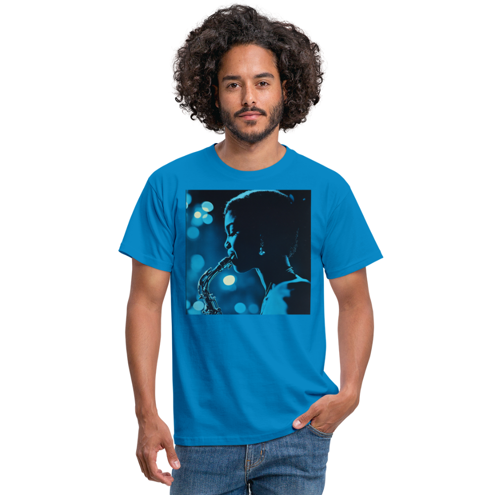 Blå toner i skymningen, T-shirt herr - kungsblå