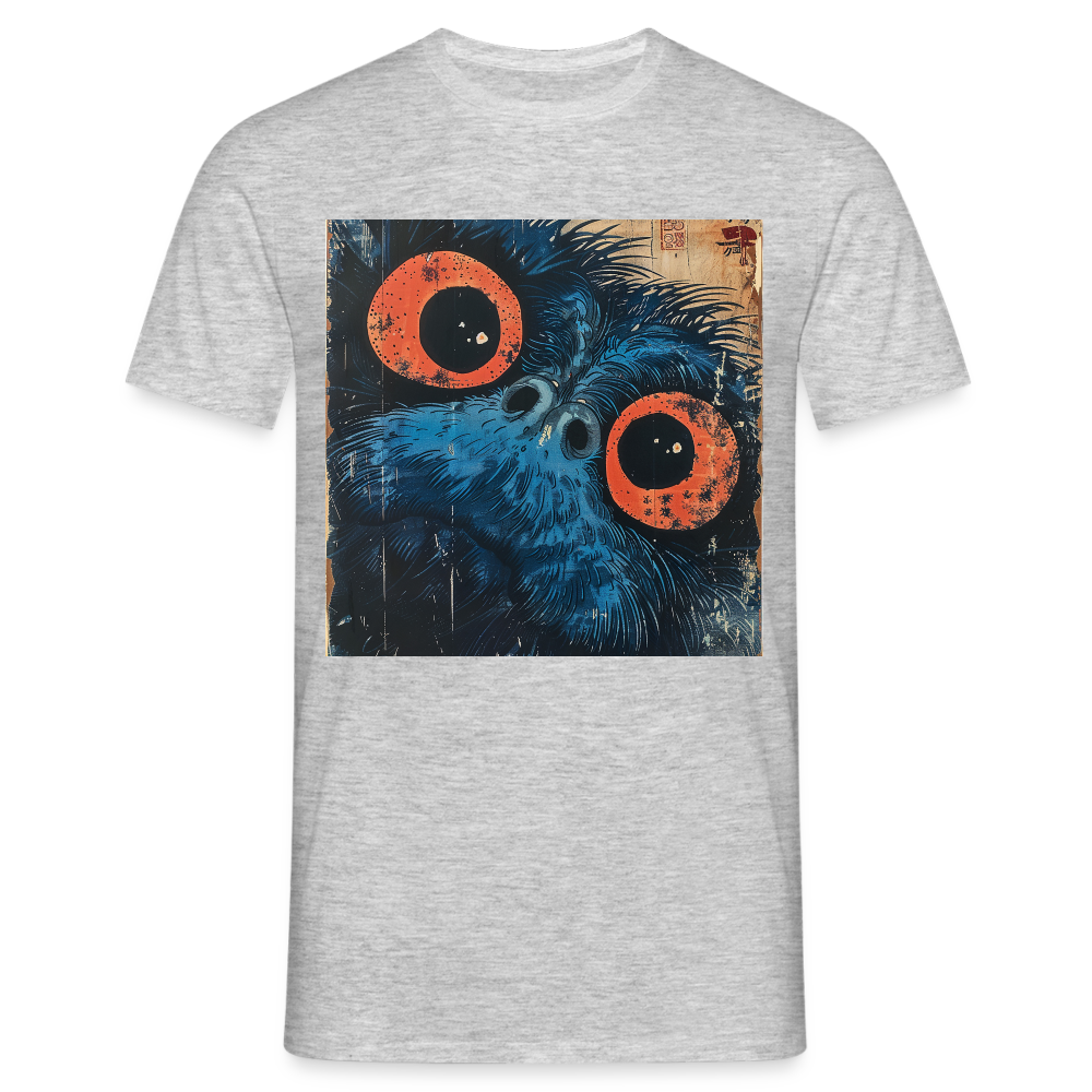 Den blå vännen, T-shirt herr - gråmelerad