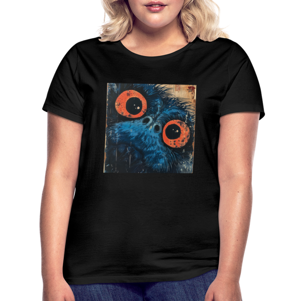 Den blå vännen, T-shirt dam - svart