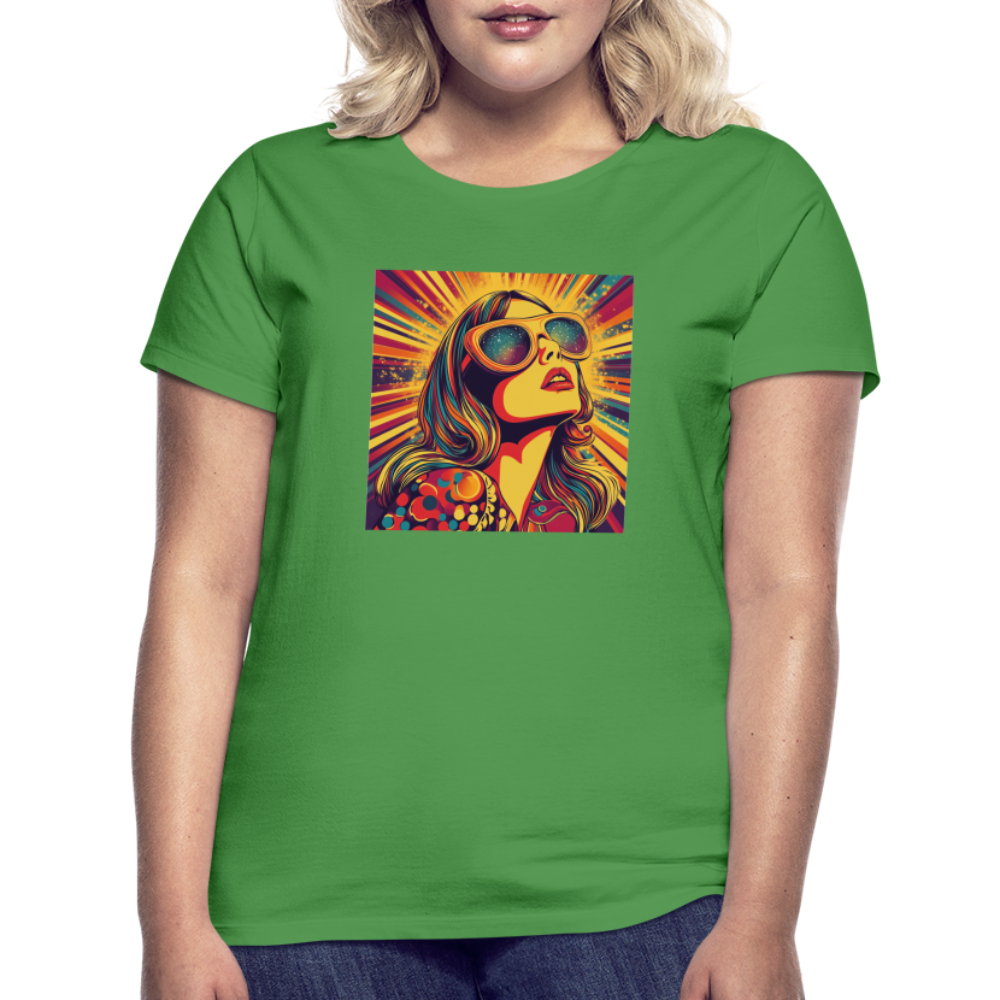 Disco Fever, T-shirt dam - kellygrön