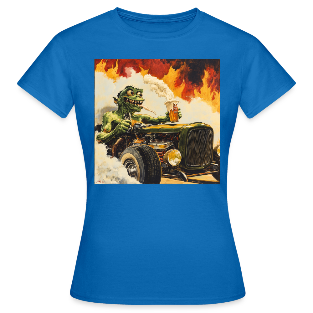 Ragg-Rex, T-shirt dam - royalblå