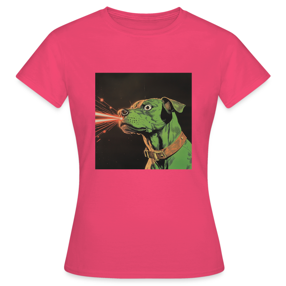 Strålhunden, T-shirt dam - azalea