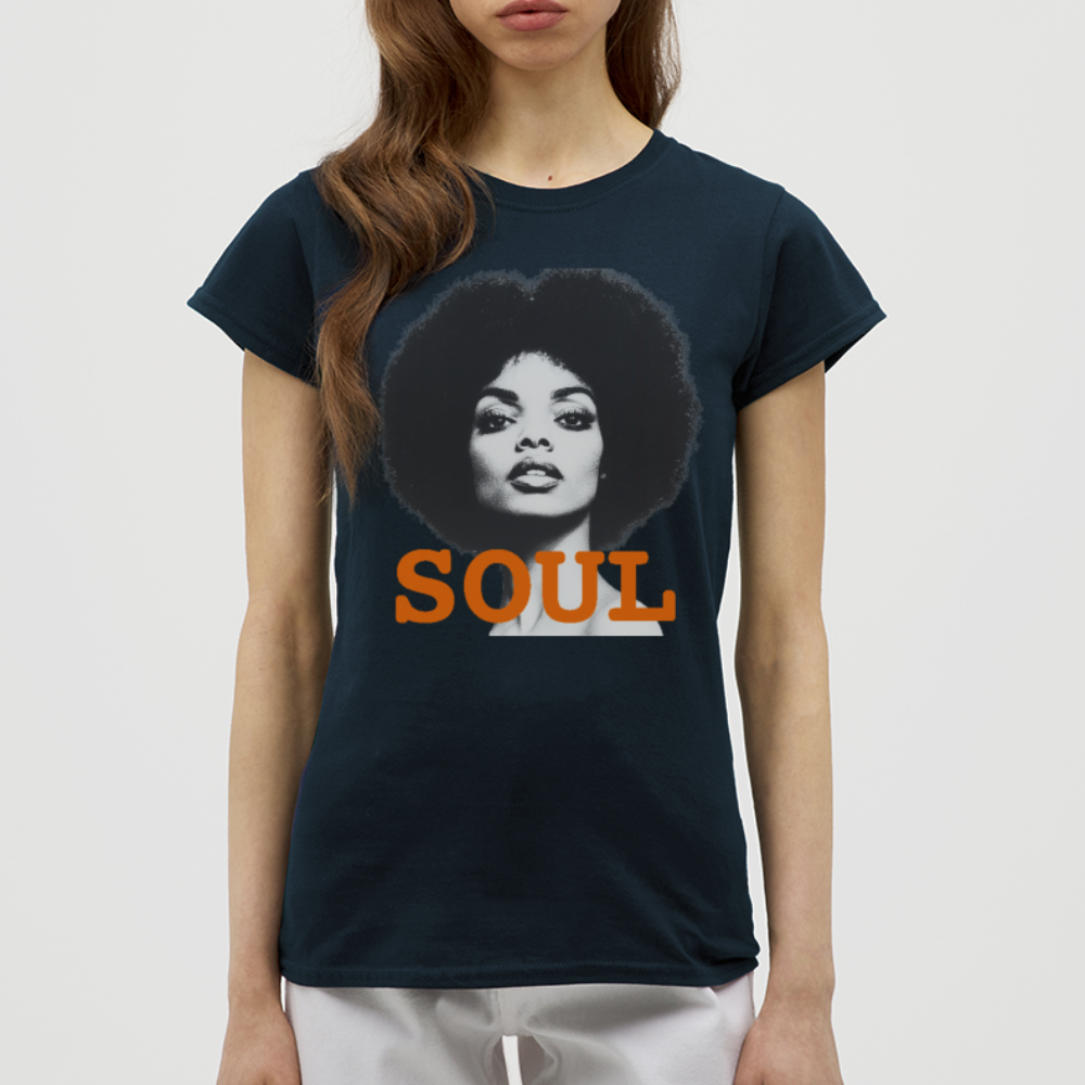 Soul PWR, T-shirt dam - marinblå