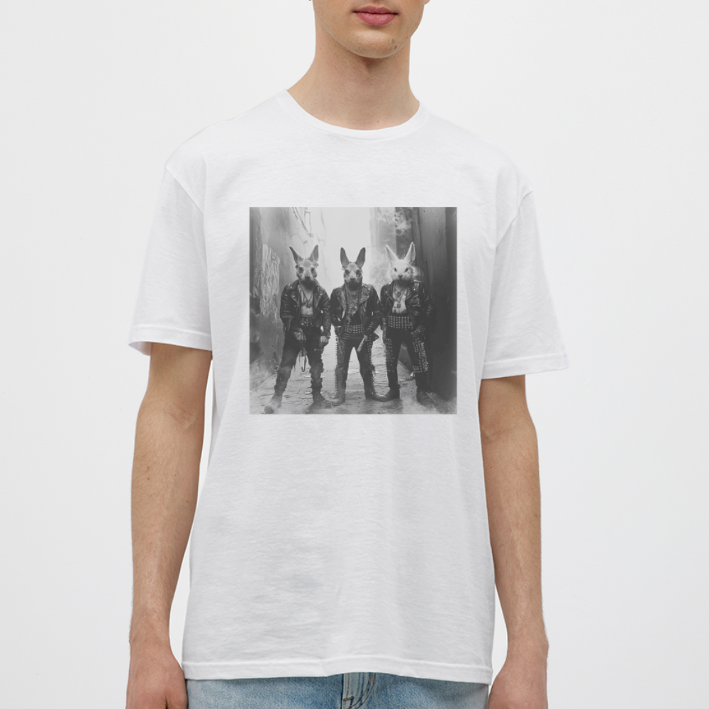 The Hare Raisers, T-shirt herr - vit