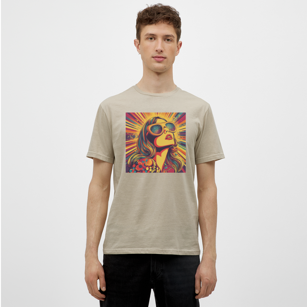 Disco Fever, T-shirt herr - sandbeige