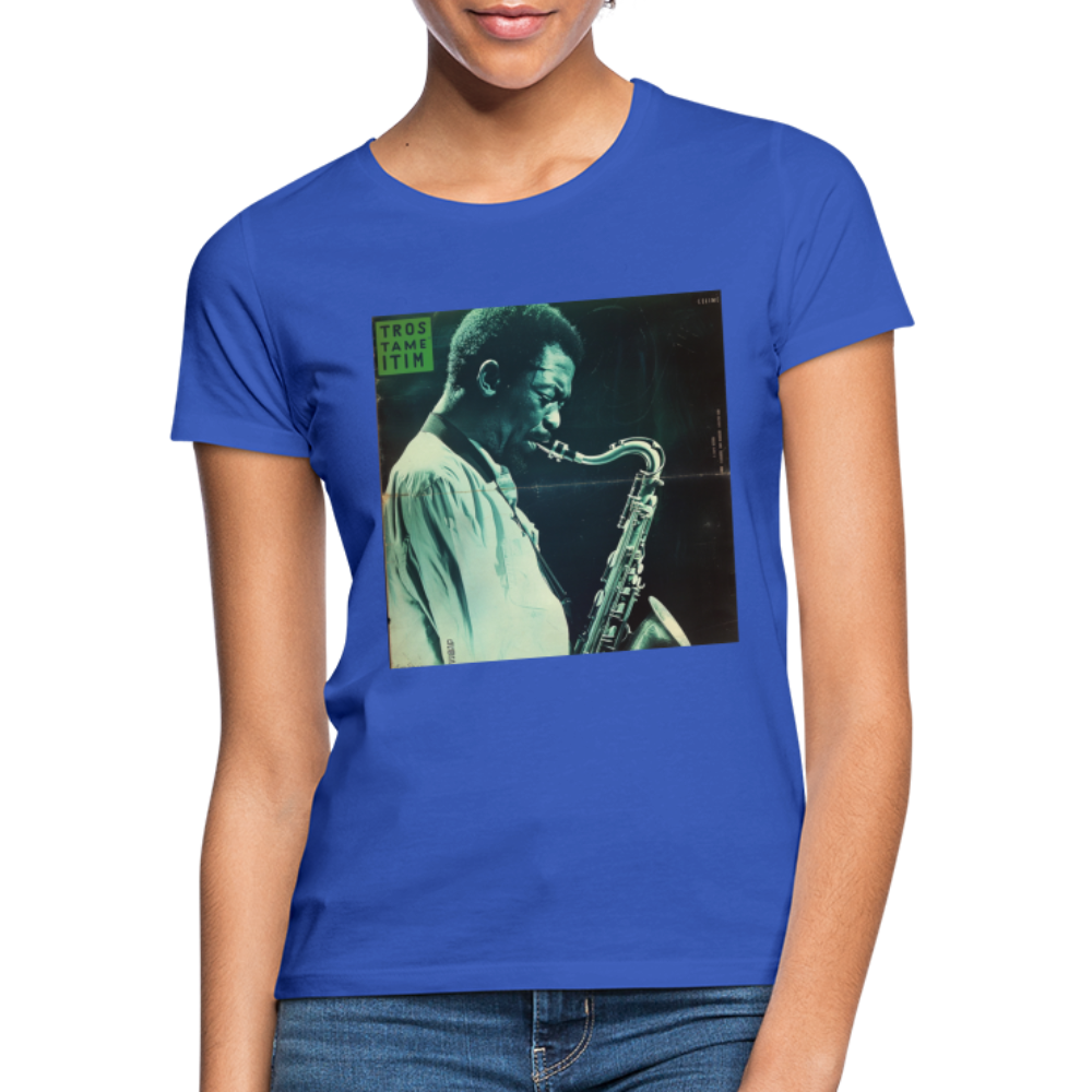 Gåtfull figur i jazzens underground, T-shirt dam - royalblå