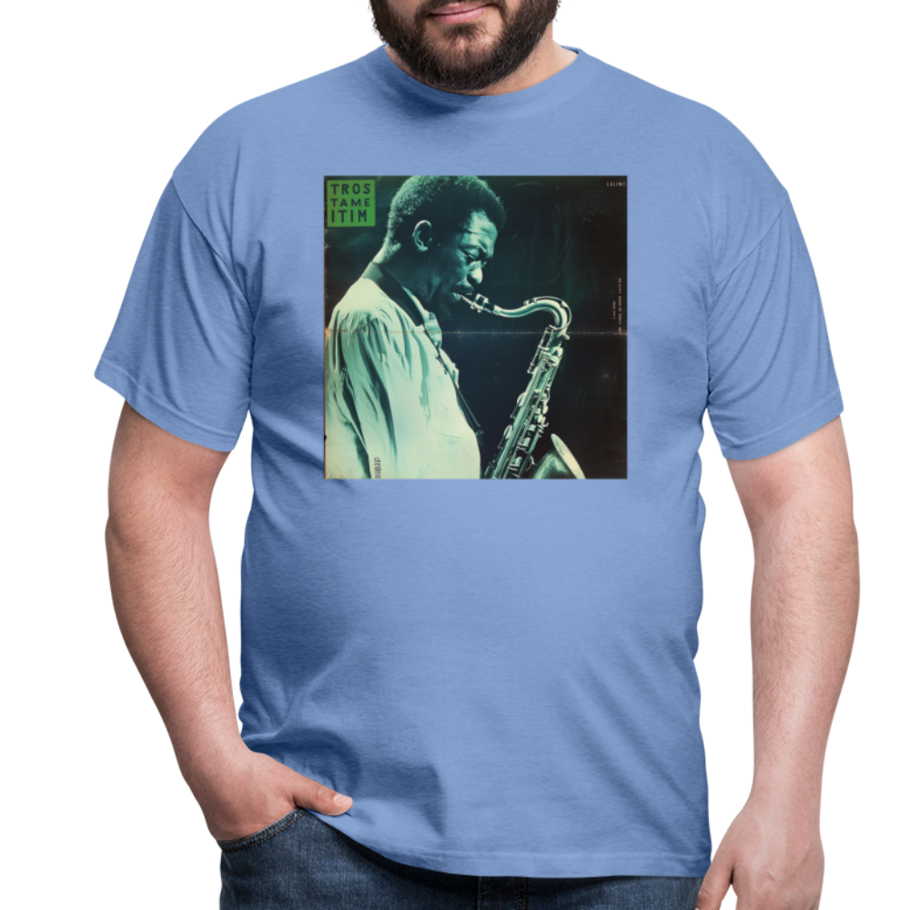 Gåtfull figur i jazzens underground, T-shirt herr - carolina blue