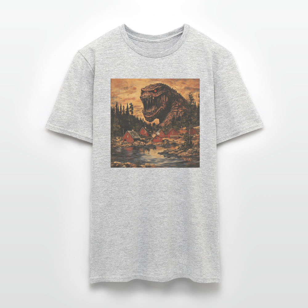 När Draken Vaknade vid Siljan, T-shirt herr - gråmelerad