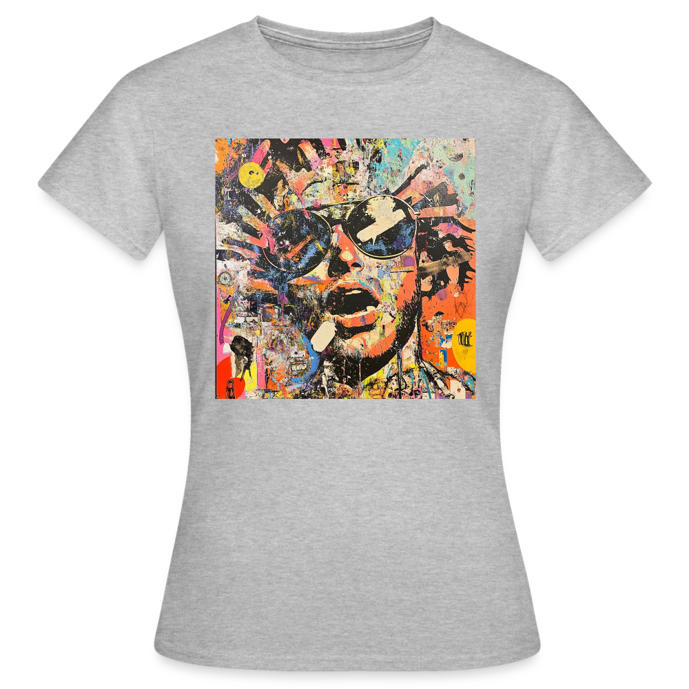 Cosmic Soul Groove, T-shirt dam - gråmelerad