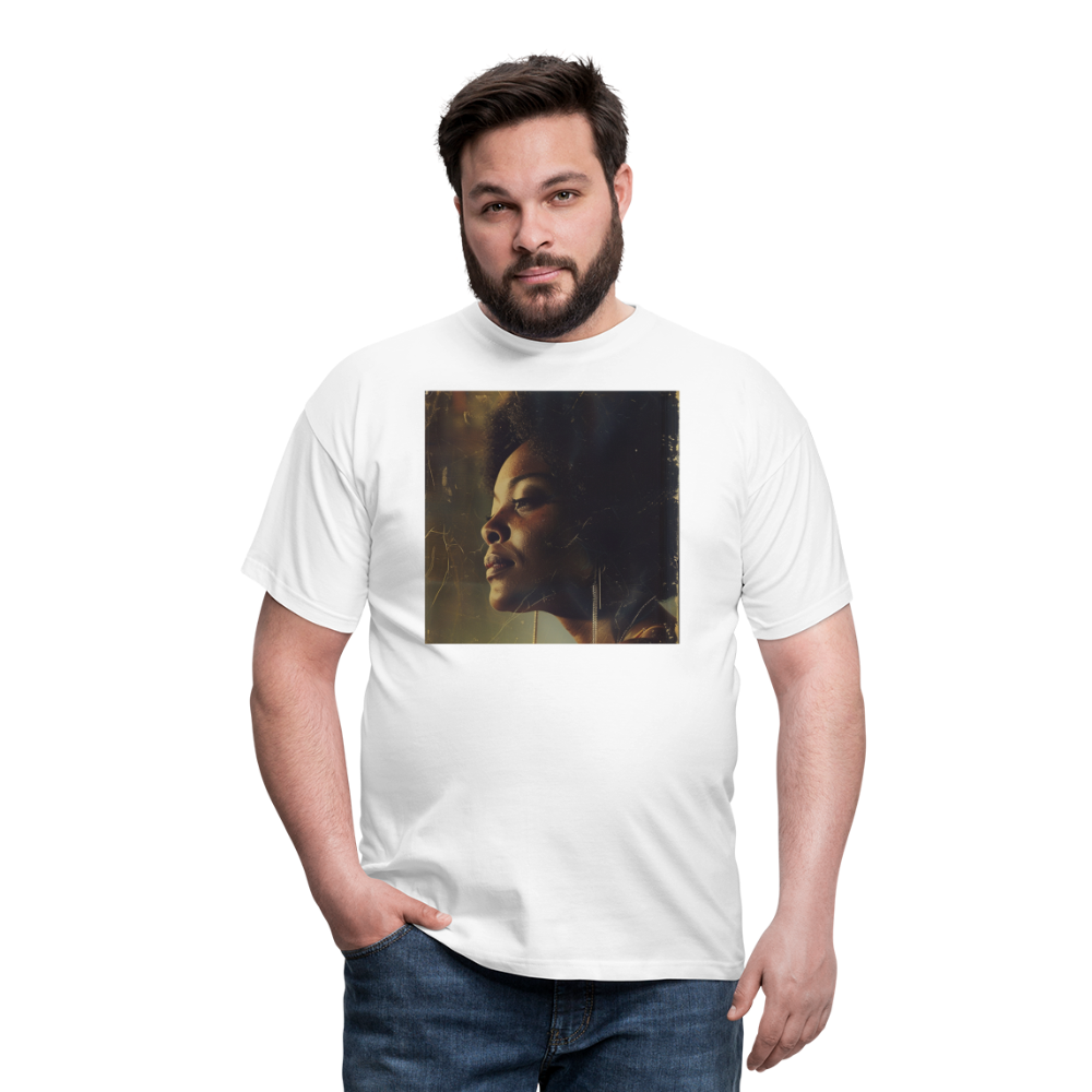 Echoes of Blue, T-shirt herr - vit