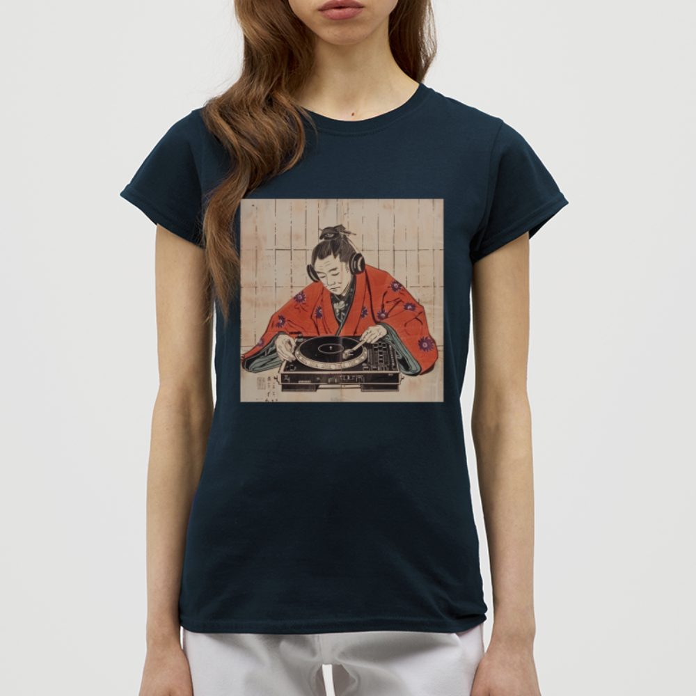 Echo från Edo, T-shirt dam - marinblå