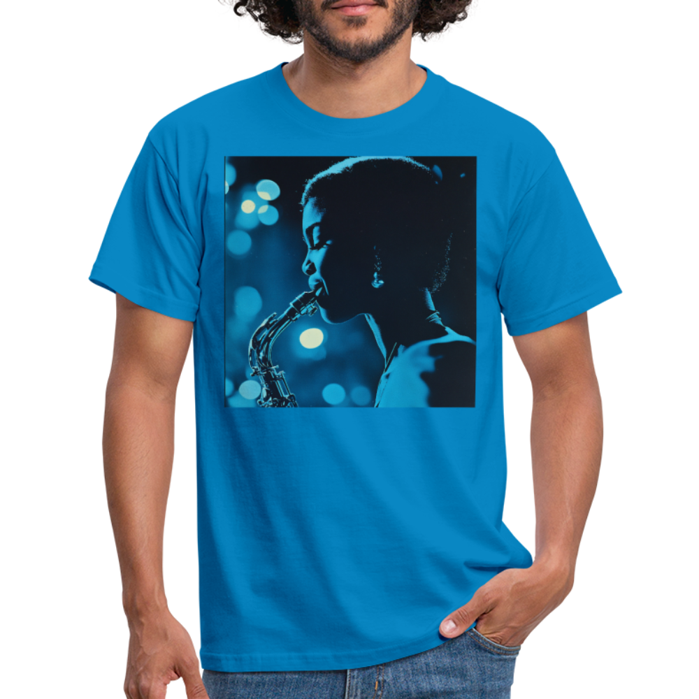 Blå toner i skymningen, T-shirt herr - kungsblå