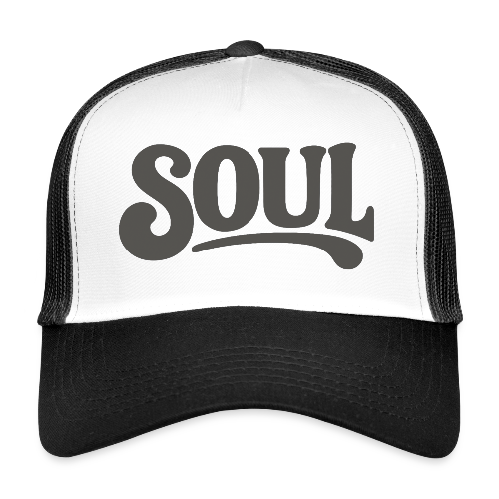 All About Soul, Trucker Cap - vit/svart