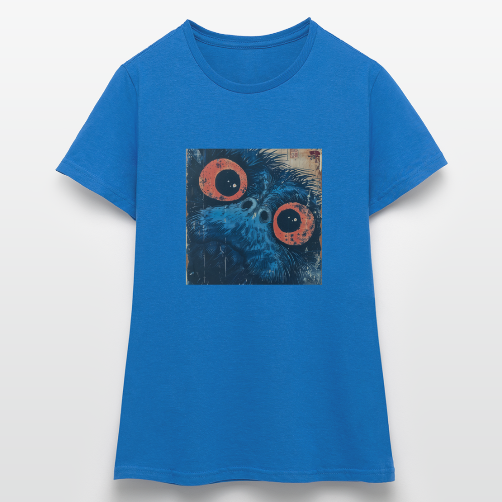 Den blå vännen, T-shirt dam - royalblå
