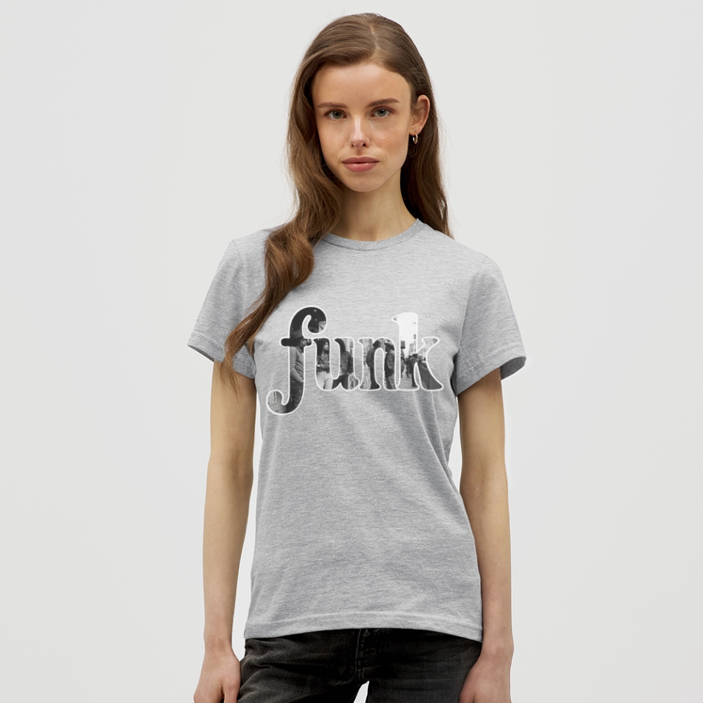 Funk Vibes, T-shirt dam - gråmelerad