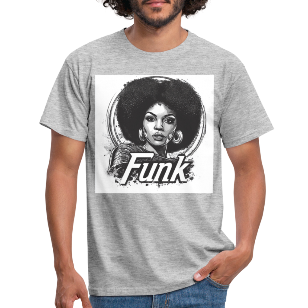 Funk Queen: Power in Motion, T-shirt herr - gråmelerad