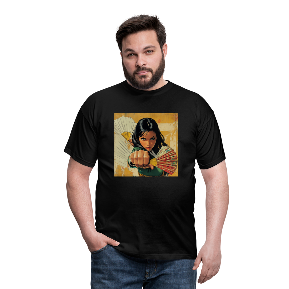 Blå Lotus, T-shirt herr - svart