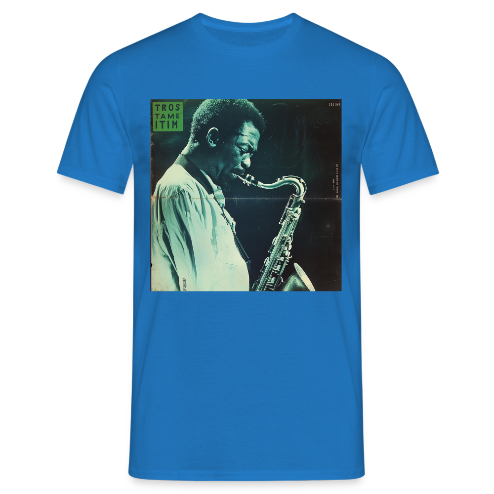 Gåtfull figur i jazzens underground, T-shirt herr - kungsblå