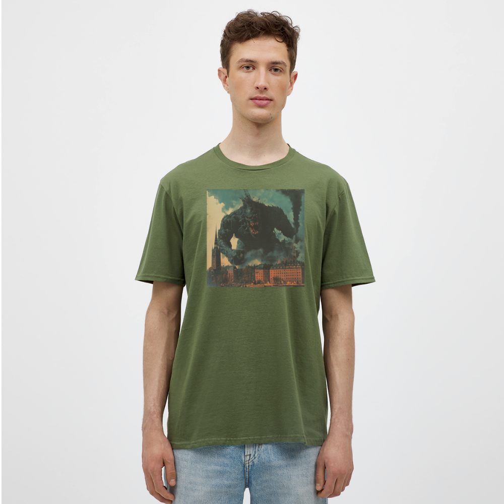 Helvetesstorm över Staden, T-shirt herr - Militärgrön