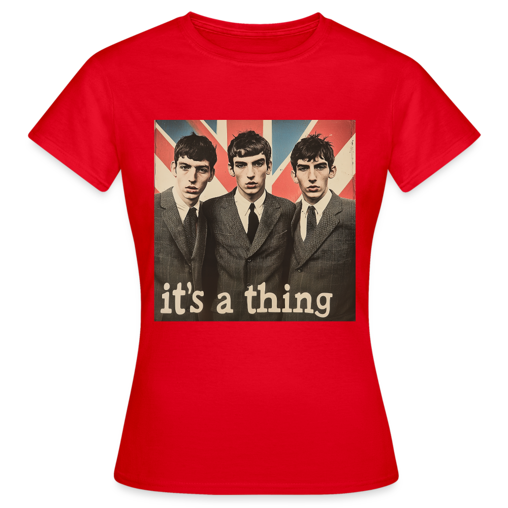 British, Bold & Unapologetic, T-shirt dam - röd