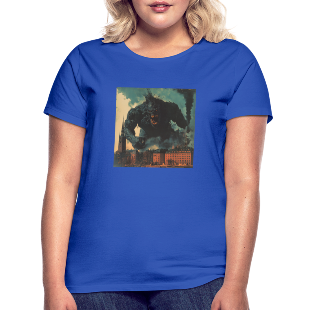 Helvetesstorm över Staden, T-shirt dam - royalblå