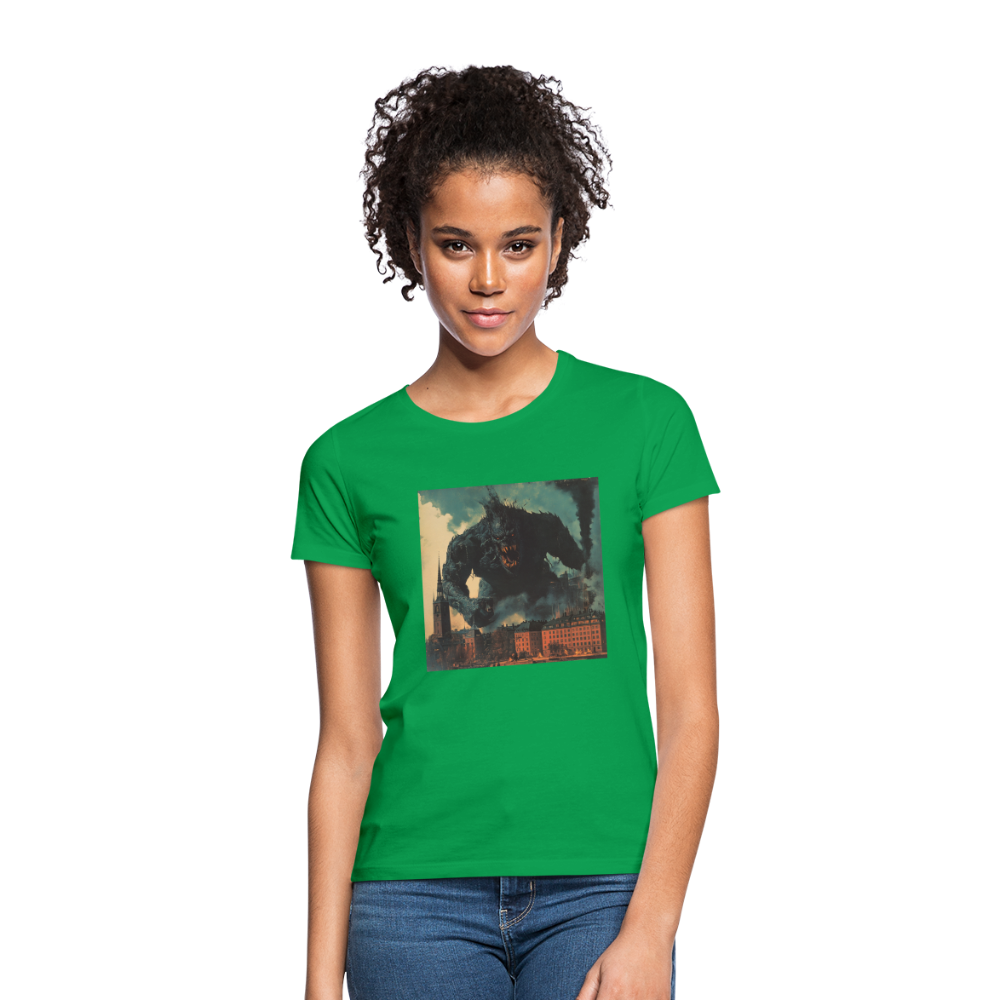Helvetesstorm över Staden, T-shirt dam - kellygrön