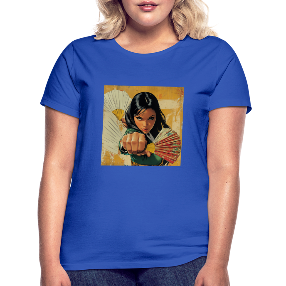 Blå Lotus , T-shirt dam - royalblå