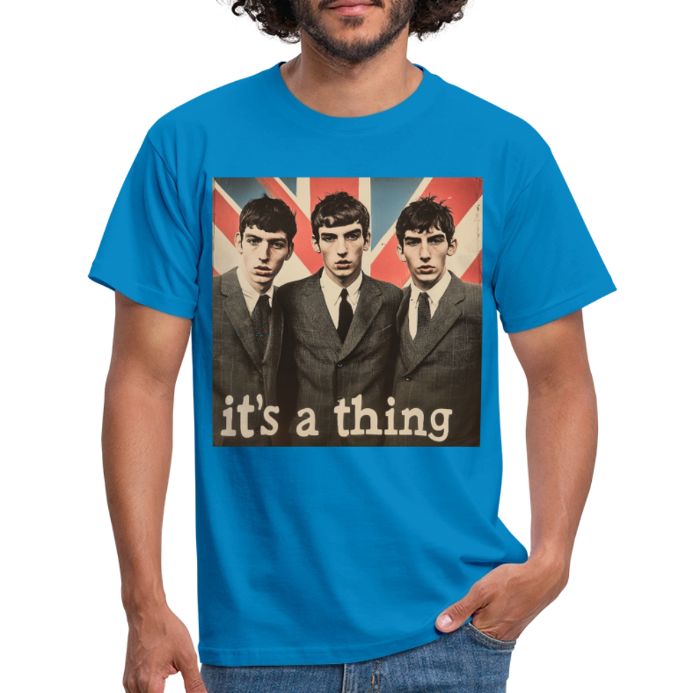 British, Bold & Unapologetic, T-shirt herr - kungsblå