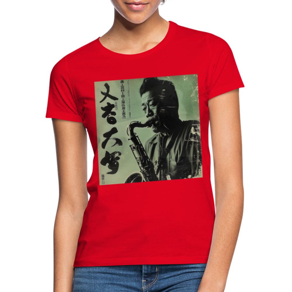 Live Mount Fuji Jazzcafé , T-shirt dam - röd
