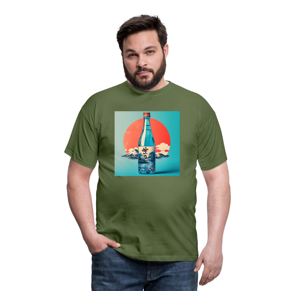 Stillhet i glas, T-shirt herr - Militärgrön