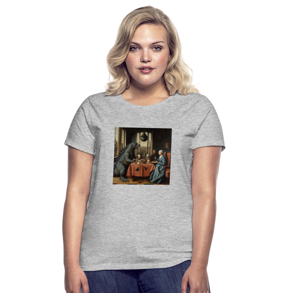 Familjens Fest med Gäst, T-shirt dam - gråmelerad