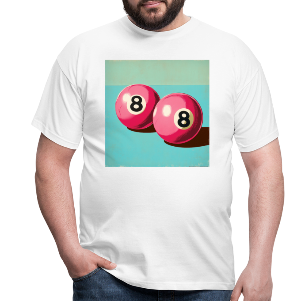 Rosa Rivaler, T-shirt herr - vit